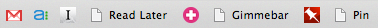 Bookmarks bar in Chrome
