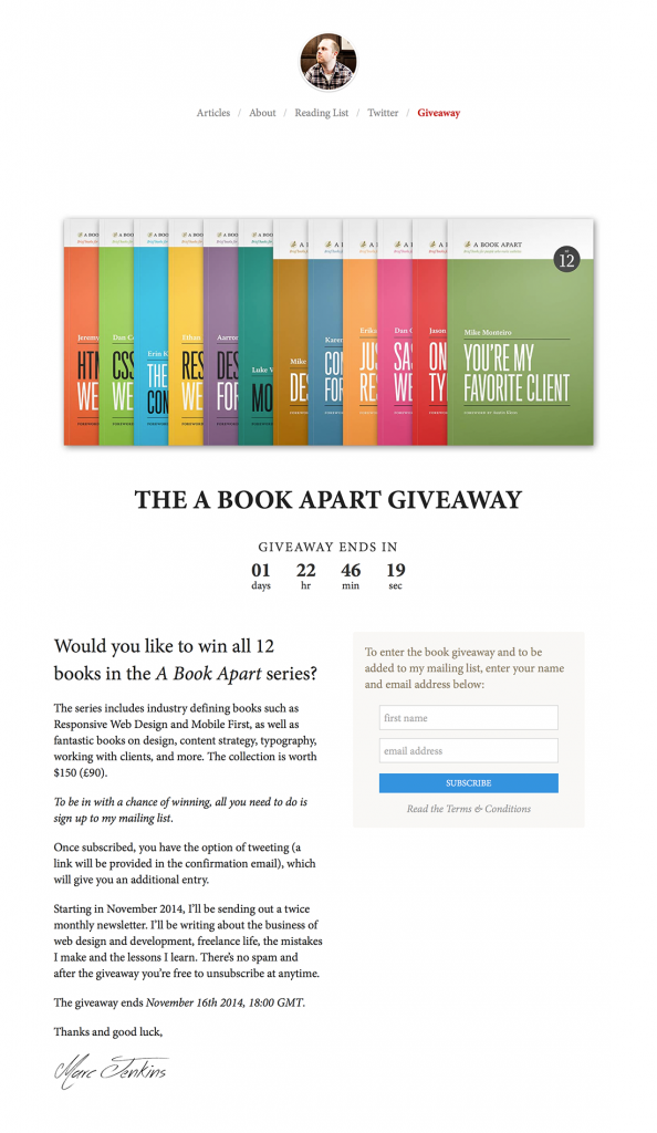 Plausible Thought newsletter page design