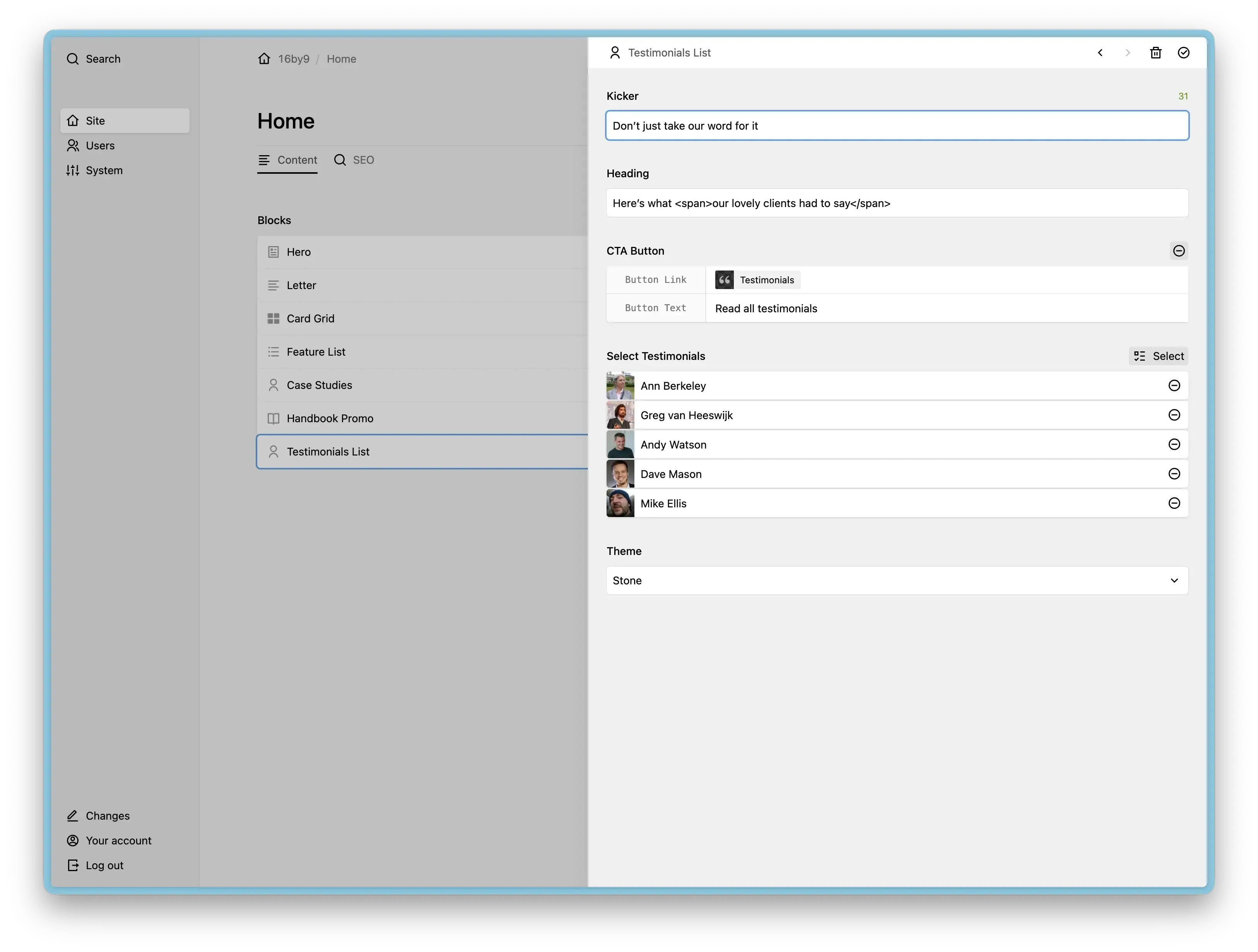 Screenshot of Obsidian