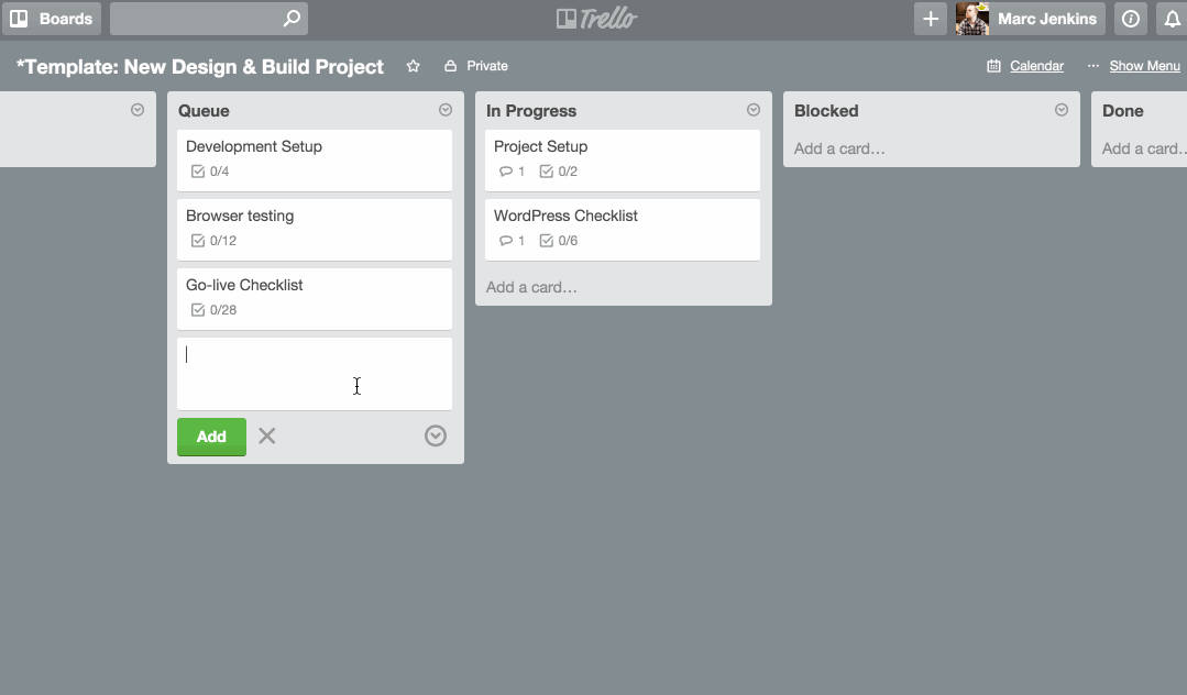 Add card to any position
